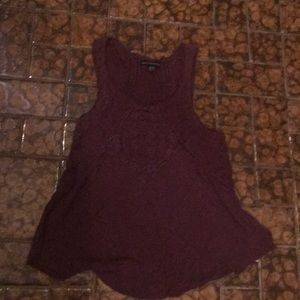 Burgundy tank top